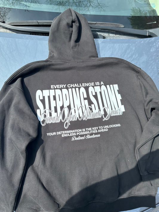 “Stepping Stone” Shadow Mode(Black)Hoodie